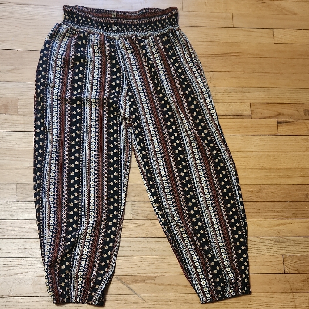 Bohemian Striped Patterned Pants